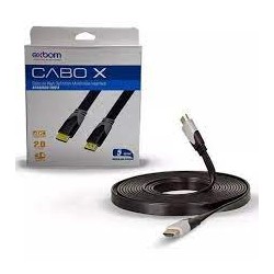 CABO VÍDEO HDMI/HDMI 5M 4K EXBOM MOD CBX-H2B50SM