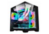 GABINETE GAMER K-MEX SPACE AQUA CG-10KN S/ FONTE