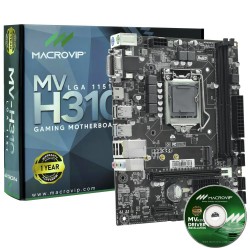 PLACA-MÃE MACROVIP H310 DDR4 S/V/R (8º Geração e 9º Geração)
