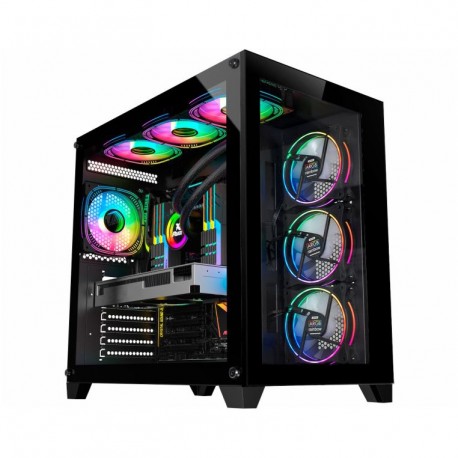 GABINETE GAMER K-MEX SPACE STEAMER CG-P3R4 S/ FONTE