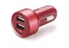 CARREGADOR VEICULAR 2 SAIDAS USB ELGIN MOD 46RCV2USBVDS VERMELHO