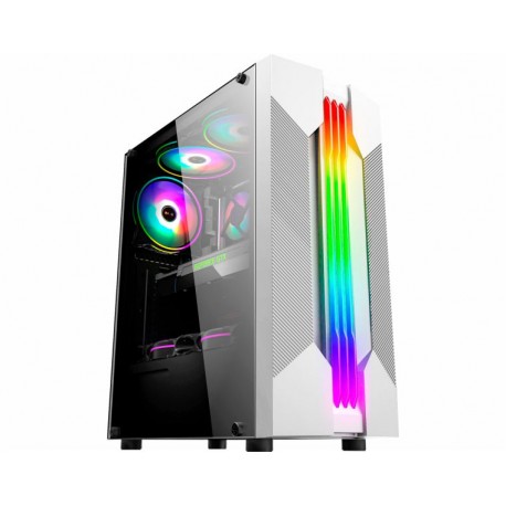 GABINETE GAMER K-MEX BIFROST WHITE CG-W1A9 S/ FONTE
