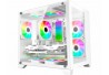 GABINETE GAMER K-MEX CUBO SPACE Z CG-W1AD WHITE S/ FONTE