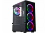 GABINETE GAMER K-MEX ELITE MULTICOLOR CG-10W5 S/ FONTE