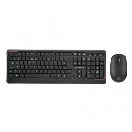 TECLADO+MOUSE C3TECH USB S/ FIO MOD K-W70BK