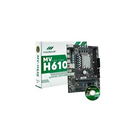 PLACA-MÃE MACROVIP H610 DDR4 S/V/R (12 Geração)