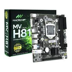 PLACA-MÃE MACROVIP mv-H81 DDR3 1150P S/V/R