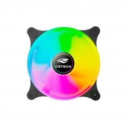 COOLER P/ GABINETE GAMER C3TECH ARGB MOD F9-L170BK