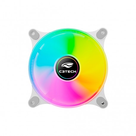 COOLER P/ GABINETE GAMER C3TECH RGB MOD F9-L170WH