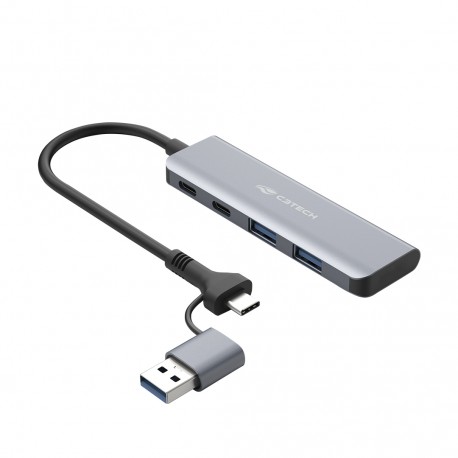 MINHUB USB 3.0 4 PORTAS USB-USB-C C3TECH MOD HU-C600GY