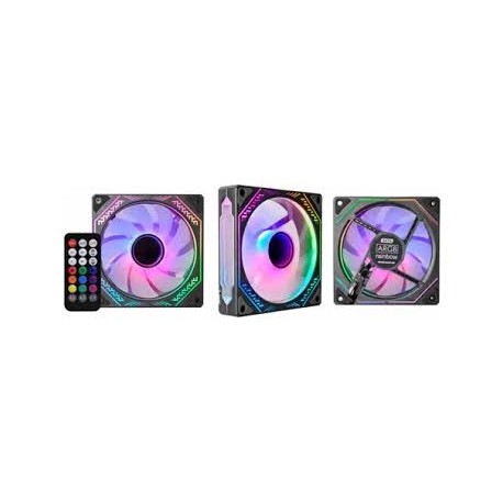 KIT 3 COOLER P/ GABINETE K-MEX 12X12 LED ARGB AATA