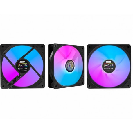 KIT 3 COOLER P/ GABINETE K-MEX 12X12 LED ARGB AALA