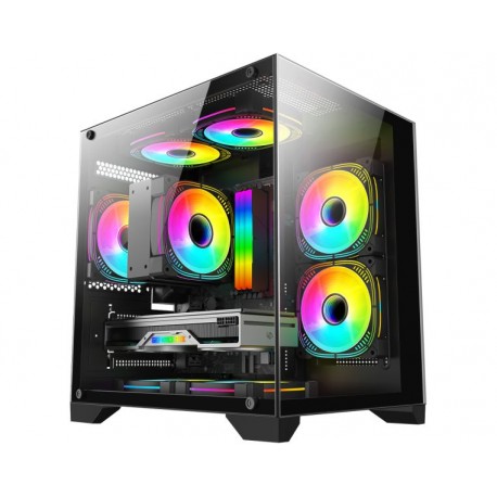 GABINETE GAMER K-MEX AQUARIO CG-0830 S/ FONTE