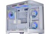 GABINETE GAMER K-MEX AQUÁRIO CURVA CG-W1AG S/ FONTE