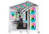 GABINETE GAMER K-MEX GHOST SHARK WHITE CG-W2J1 S/ FONTE