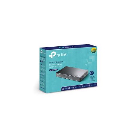 HUB SWITCH 8 PORTAS GIGABIT + POE TP-LINK TL-SG1008P