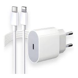 CARREGADOR TOMADA USB-C P/ CABO LIGHTNING 25W