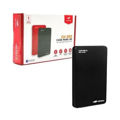GAVETA EXTERNA USB 3.0 HD 2,5 SATA C3TECH MOD CH-300BK
