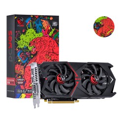PLACA VÍDEO 4GB PCI EXPRESS PCYES RADEON RX 570 256BITS GDDR5