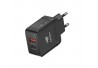 CARREGADOR TOMADA USB-C/ USB 3.0 PD 20W C3TECH MOD UC-P200BK