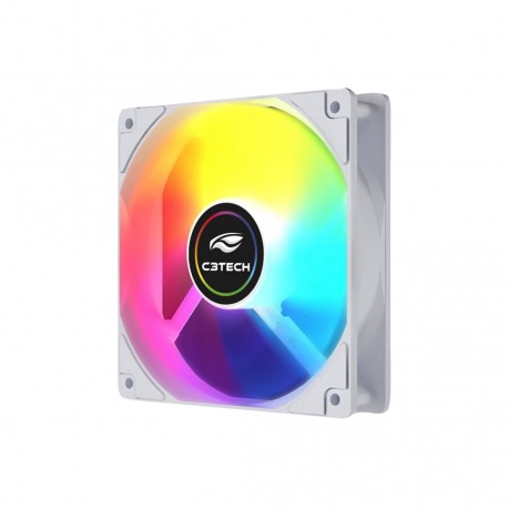COOLER P/ GABINETE C3TECH 12X12 ARGB MOD F9-L260WH