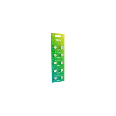 BATERIA 1,5V C/ 10 LR44 ELGIN MOD 82194