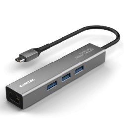 MINI HUB USB 3.0 USB-C / LAN GIGABIT / 3 USB COMTAC MOD 20139454