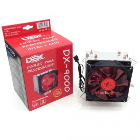 COOLER AMD / INTEL DEX MOD DX-9000 VERMELHO
