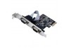 PLACA PCI EXPRESS C/ 2 SAÍDAS SERIAL DB09 COMTAC MOD 27119049