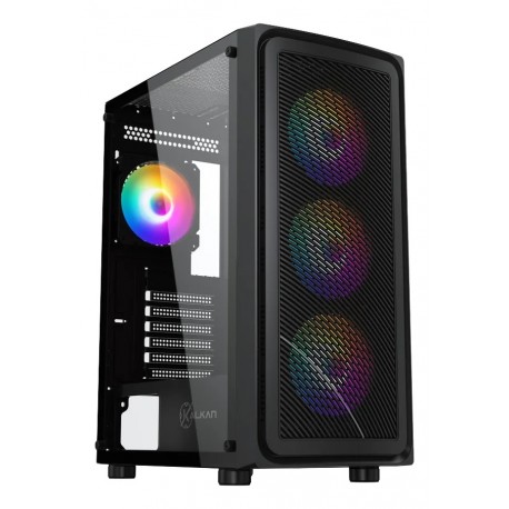 GABINETE GAMER KALKAN JOTURN 3 FAN RGB KLK00038 S/ FONTE