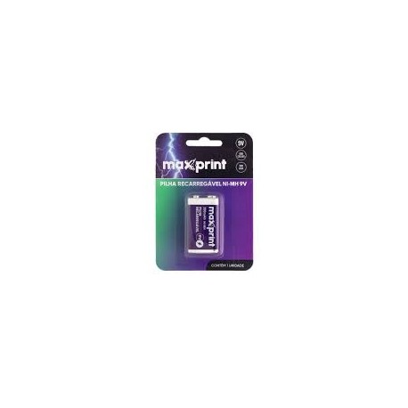 BATERIA RECARREGAVEL MAXPRINT 9V MOD 75000047