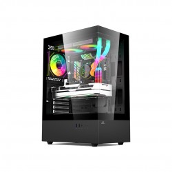 GABINETE GAMER AQUARIUS C3TECH MOD MT-G860BK S/ FONTE