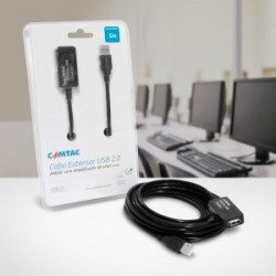 CABO EXTENSOR USB 2.0 AM X AF 5M COMTAC MOD 28129093