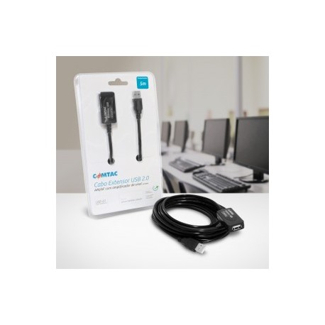 CABO EXTENSOR USB 2.0 AM X AF 5M COMTAC MOD 28129093
