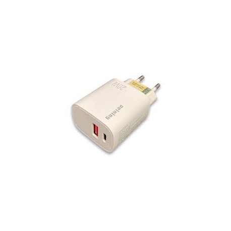 CARREGADOR TOMADA USB / USB-C 20W PEINING MOD PEI-PD101