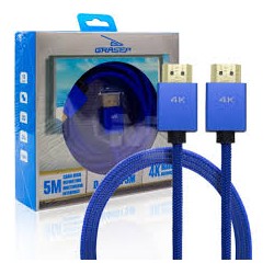 CABO VÍDEO HDMI/HDMI 5M GRASEP 4K MOD D-H4K01