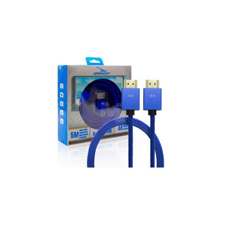 CABO VÍDEO HDMI/HDMI 5M GRASEP 4K MOD D-H4K01