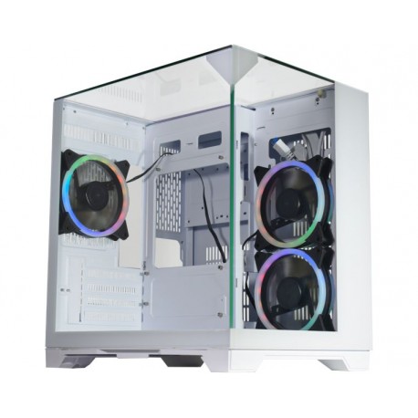 GABINETE GAMER K-MEX VISÃO INFINITA CG-W3D3 S/ FONTE