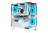 GABINETE GAMER K-MEX POSEIDON 2 WHITE CG-W1F9 S/ FONTE