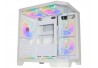 GABINETE GAMER K-MEX ANGULO MICRO WHITE CG6-W620 S/ FONTE