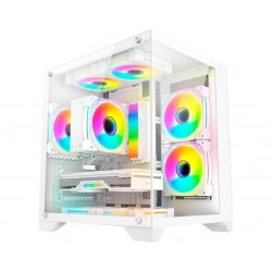 GABINETE GAMER K-MEX AQUARIO WHITE CG-W830 S/ FONTE