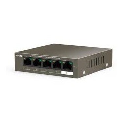 HUB SWITCH 5-P GIGABIT + 4-P POE 10/100 TENDA MOD TEF1105P-4-63W