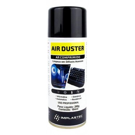 AIR DUSTER AR COMPRIMIDO PARA LIMPEZA 164ML IMPLASTEC