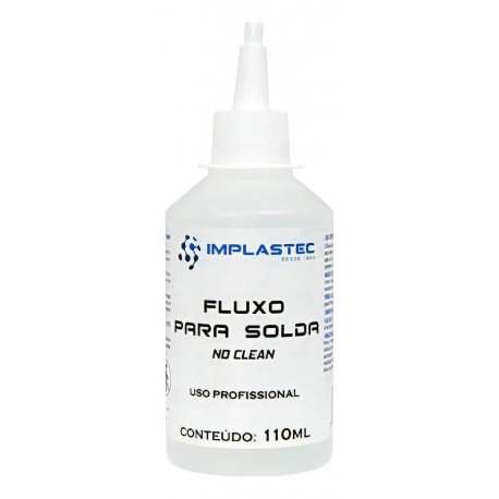 FLUXO PARA SOLDA NO CLEAN 110ML IMPLASTEC