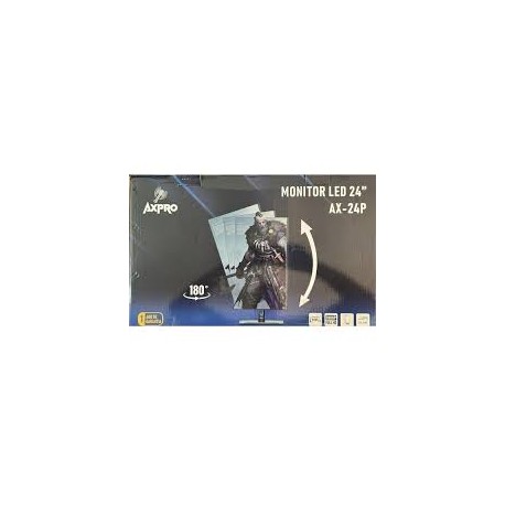 MONITOR AXPRO LED 24" - 180º HDMI-VGA MOD AX-24P