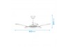 VENTILADOR TETO SILENCE AIR PRO ELGIN BRANCO