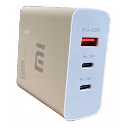 CARREGADOR TOMADA USB-A / 2X USB-C MI 120W