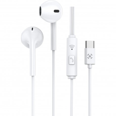 FONE DE OUVIDO USB-C FORTREK EB210 BRANCO MOD 85973