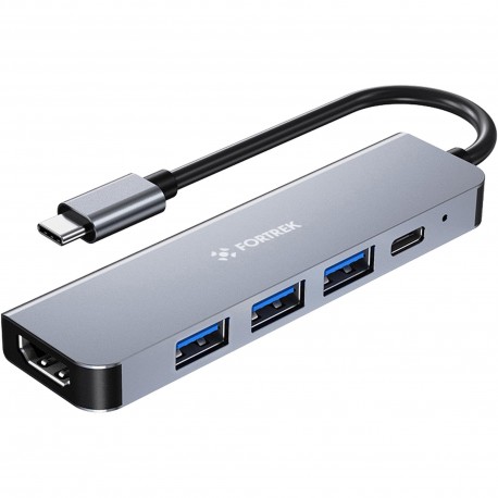 HUB USB-C 5 PORTAS 3.0 FORTREK DC53 MOD 85971