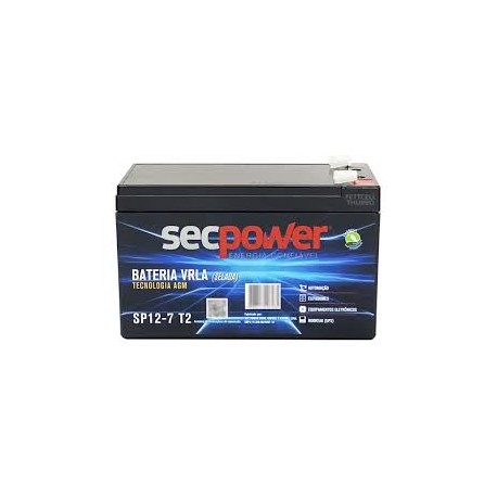 BATERIA P/ NOBREAK SECPOWER 12V 7AH MOD SP12-7 T2